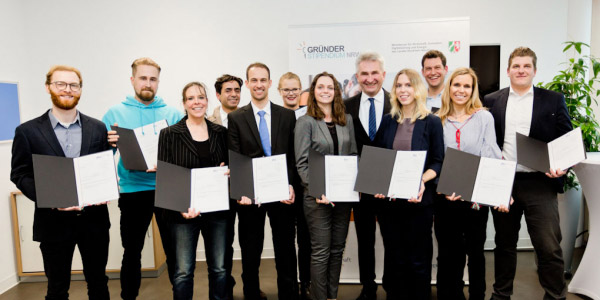 Stipendiaten des Gründerstipendiums NRW Stipendiaten des Gründerstipendiums NRW