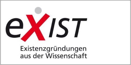 Das Bild zeigt das Logo des Förderprogramms EXIST.