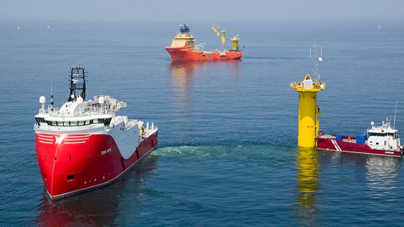 © Siem Offshore Contractors GmbH Das Bild zeigt mehrere Schiffe auf dem Meer.
