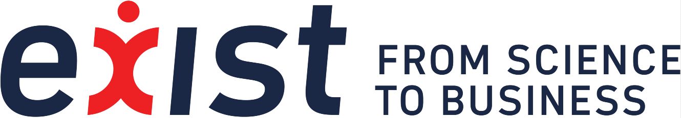 Existlogo mit dem englischen Slogan: 