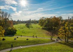 Der englische Garten in München als Naherholungsort